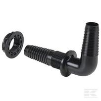Pertvara 90° 1/2" žarnos galas 11/13 118213
