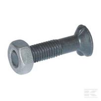 Plūgo varžtas ir veržlė M10x25, 2 Nib Din11014 kl. 8.8 10252N
