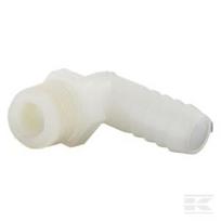 Alkūnė 90°, 3/8 Npt x 1/2" žarnos galas Sujungimo žarnos 90°