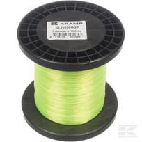 Trimerio valas nailoninis Ø1 mm, 100 m, apvalus, geltonas