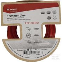 Trimerio valas Ø2,4 mm 15 m kvadratinis raudonas Kramp Efficiency