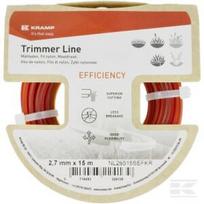 Trimerio valas Ø2,65 mm 15 m kvadratinis raudonas Kramp Efficiency