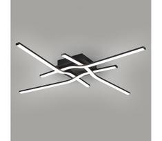 Brilagi - LED lubinis šviestuvas STRIPES LED/38W/230V juodas