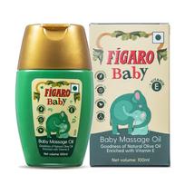 Figaro kūdikių masažo aliejus 100 ml, 1 vnt. pakuotė, su natūraliu alyvuogių aliejumi ir vitaminu E, švelniai odos priežiūrai