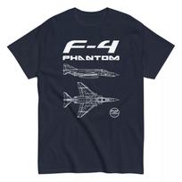 F-4 Phantom II Classical American Fighter Jet Clean Design T-Shirt Men's T-Shirt Short Sleeve Shirt Men Women Summer M