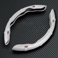 2 vnt. 2025 m. madingas naujas anglies pluošto neslystantis vairo dangtelis Automobilio priedai KIA sportage ceed sorento cerato optima picanto rio soul k3 k5 balta