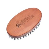 Barzdai šepetys Beard & Mustache ovalus 93x51mm.