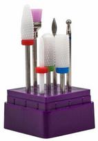 Nail Drill Bits Set 7pcs Tungsten  Carbide Diamond Ceramic  , Mod. DMT-04