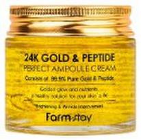 Farmstay 24K Gold & Peptide Perfect Ampoule Cream, 80ml