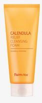 FARMSTAY calendula relief cleansing foam, 180ml.