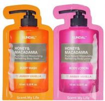 Sachet Body Wash and Lotion, Cherry Blossom, 10 ml