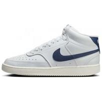 Nike Court Vision Patogūs Universalūs Žemi Neslystantys Patvarūs Vidutinio Aukščio Riedlenčių Batai Moteriški Sportbačiai Balti Mėlyni CD5436-109 37.5 white