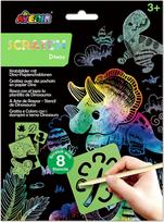 Avenir Nutrinamų kortelių rinkinys su trafaretais „Dinozaurai“