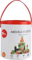 BO. Medinės kaladėlės „Abėcėlė ir žodžiai“ (lietuvių kalba)