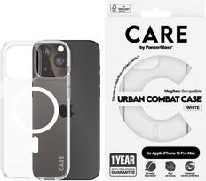 CARE by PanzerGlass -  Case Transparent w. White MagSafe - iPhone 15 Pro Max