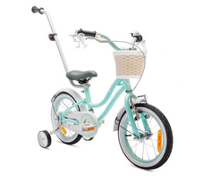 SUN BABY HEART BIKE 14" vaikiškas dviratis su pagalbiniais ratukais