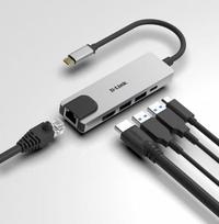 D-Link 5-in-1 USB-C Hub with HDMI/Ethernet and Power Delivery