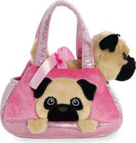 Fancy Pals AURORA FANCY PALS Pliušinis mopsas rankinėje, 20 cm