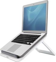Fellowes Laptop Stand for Desk - I-Spire Quick Lift Adjustable Laptop Stand for the Home and Office - Portable Laptop Stand with 7 Height Adjustments - Max Monitor Size 17", Max Weight 4KG - White