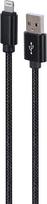 Gembird CCDB-mUSB2B-AMLM-6 Cotton braided 8-pin cable with metal connectors, 1.8 m, black