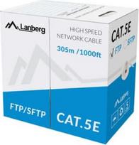 Lanberg CABLE FTP CAT.5E 305M CU WIRE GREY