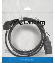 Lanberg Cable power CEE 7/7 - IEC 320 C19 16A VDE 1.8M black