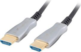 Lanberg HDMI CABLE M/M V2.0 10M OPTICAL AOC BLACK CA-HDMI-20FB-0100-BK