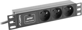 Lanberg POWER STRIP RACK 10" (1U, 10A, 3X 230V PL)