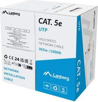 Lanberg LAN CABLE UTP CAT.5E 305M WIRE CCA GRAY FLUKE PASSED LANBERG
