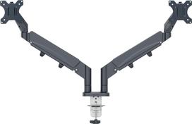 Leitz - Ergo Monitor arm space-saving dual - Dark grey