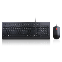 Lenovo Keyboard and Mouse Combo, Wired, Keyboard layout English/Lithuanian, Black