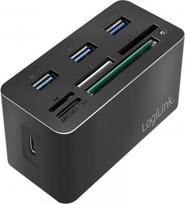 Logilink USB3.2 Gen 1 docking sta tion, 8-port, mini,blac
