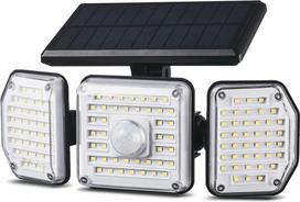Maclean IP65 Solar LED Lamp with Motion and Dusk-to-Dawn Sensor IP65 4W 320lm 4000K Li-ion 1200 mAh 3 Operating Modes Floodlight Security Garden Entryway HQ