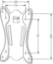 Maclean TV Mount 13-27' MC-715A Black