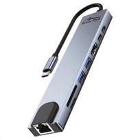 Media-Tech DOCKING STATION 8 IN 1 GIGA LAN HUB MT5046