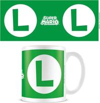Nintendo - Super Mario Luigi Initial White Pod Mug - White
