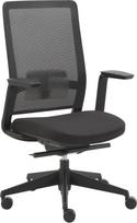 Office chair with mesh back in black incl. armrest_adjustable chair