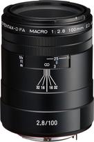 Pentax HD Pentax D-FA 100mm f/2.8 Macro ED AW lens, black