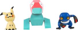 Pokémon - Battle Figure 3 pack - Mimikyu, Porygon & Croagunk (PKW4091)