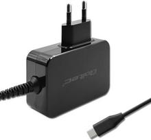 Qoltec 52385 GaN POWER PRO charger | 1xUSB-C | 45W | 5-20V | 2.25-3A | Black