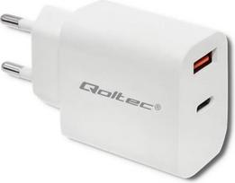 Qoltec Charger 18W 5-12V, 1.5-3A, USB C
