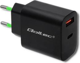 Qoltec Charger 18W 5-12V, 1.5-3A, USB C