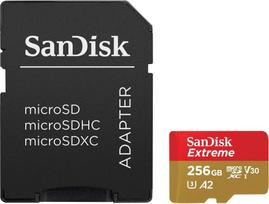 Sandisk Extreme microSDXC 256GB 190/130MB/s A2 V30 U3