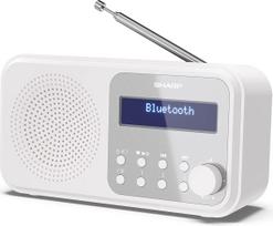 Sharp DR-P420(WH) Tokyo Portable Digital Radio, FM/DAB/DAB+, Bluetooth 5.0, USB or Battery Powered, Snowy White | Sharp | Tokyo Portable Digital Radio | DR-P420(WH) | White | USB port | Bluetooth | FM radio | Headphone out