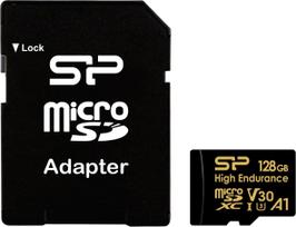 Silicon Power Memory card microSDXC High Endurance 128GB V30 UHS-1 U3 A1 24/7 + ADAPTER microSD-SD