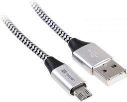Tracer Cable USB 2.0 AM-micro 1m black-silver