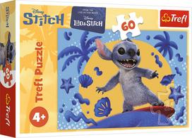 Trefl DISNEY STITCH Dėlionė „Diena su Stiču“, 60 det.