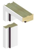 Stakta standartinė KOB3/NP D90 44*90 B134 Balta/3 vyriai