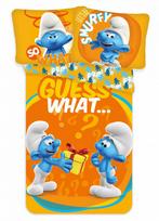 Vaikiškas patalynės komplektas Smurfs Guess What, 100×135, 3 dalių