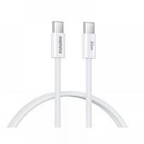 USB kabelis Remax RC-C010 USB-C to USB-C 30W 1.0m baltas